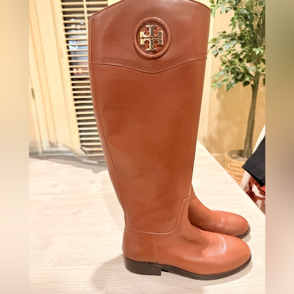 Tory Burch Tan Leather Boots